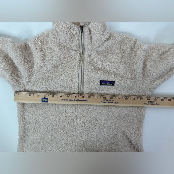 Patagonia 1/4 Zip Pullover Women's Size Small Off White Los Gatos Fleece Jacket - Picture 6 of 10